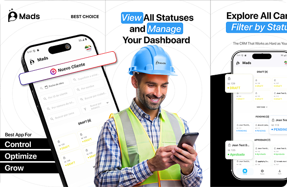 CRM Mads Mobile App preview